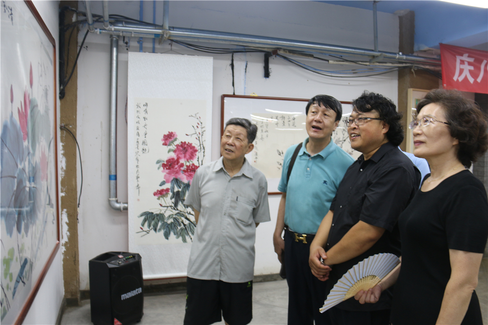 庆八一·胡乐平师生作品展在北京市八一学校开物苑隆重开幕
