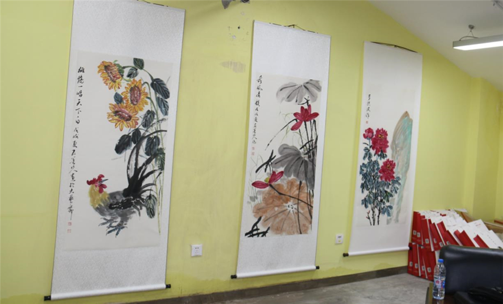 庆八一·胡乐平师生作品展在北京市八一学校开物苑隆重开幕